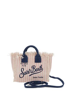 Borsa a mano Vanity in canvas di cotone rosa SAINT BARTH KIDS | VAMI00103448L